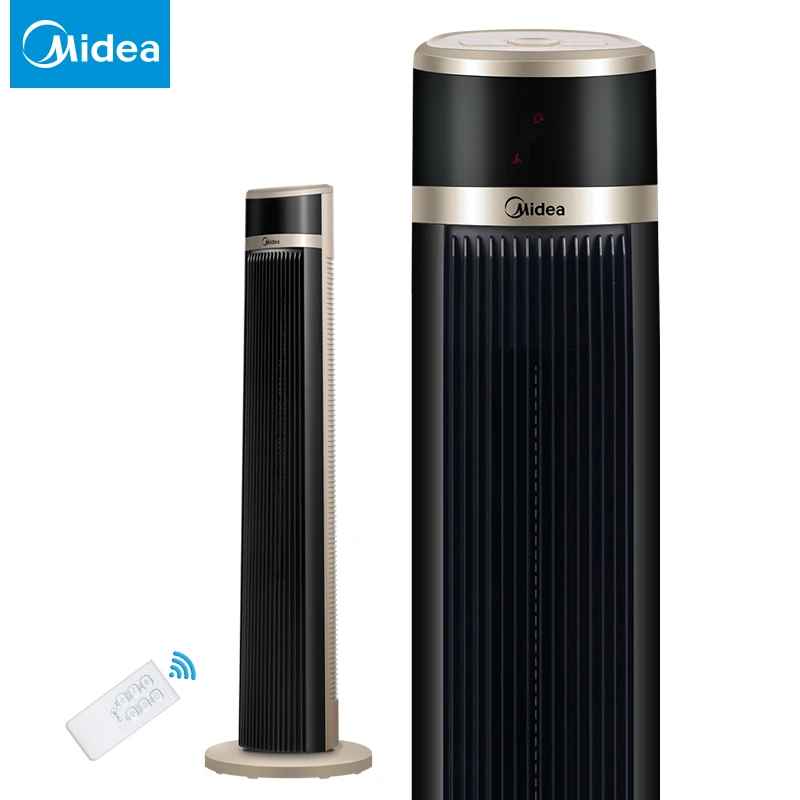 

Vertical Landing Electric Fan No Leaf Super Sound-off Timing Remote Control Shook His Head Three Speeds