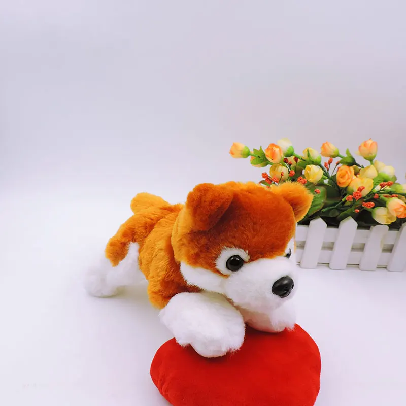 20CM Simulation Dogs Small Pom Pom Plush Toys Stuffed Animals Cute Boo