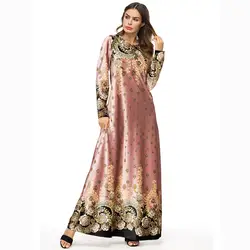 2019 турецкое традиционное мусульманское платье Женский Восточный халат Национальный макси Исламская мусульманская абайя Ближнем Востоке