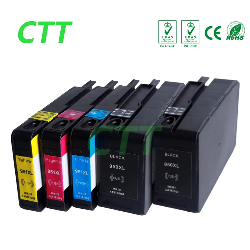 1 set + 1BK Compatible ink cartridges for HP950 950XL 951XL for