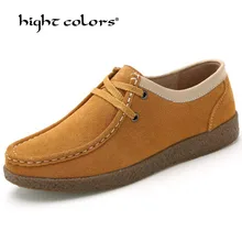 Высококачественные Брендовые женские туфли на плоской подошве; коллекция года; весенние балетки из коровьей замши на плоской подошве; Лоферы без застежки; женские мокасины; TA17-55