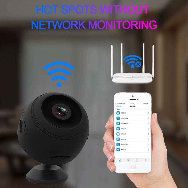 Оригинальный V1 PRO P2P IP Mini Cam wifi камера FULL HD 4 K 1080 P ночное видение Обнаружение