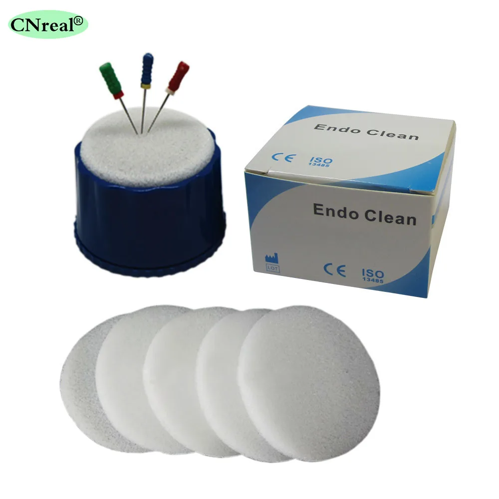 1 piece Endo Cleaning Block & 5 pcs Sponge Mat for Dental Laboratory