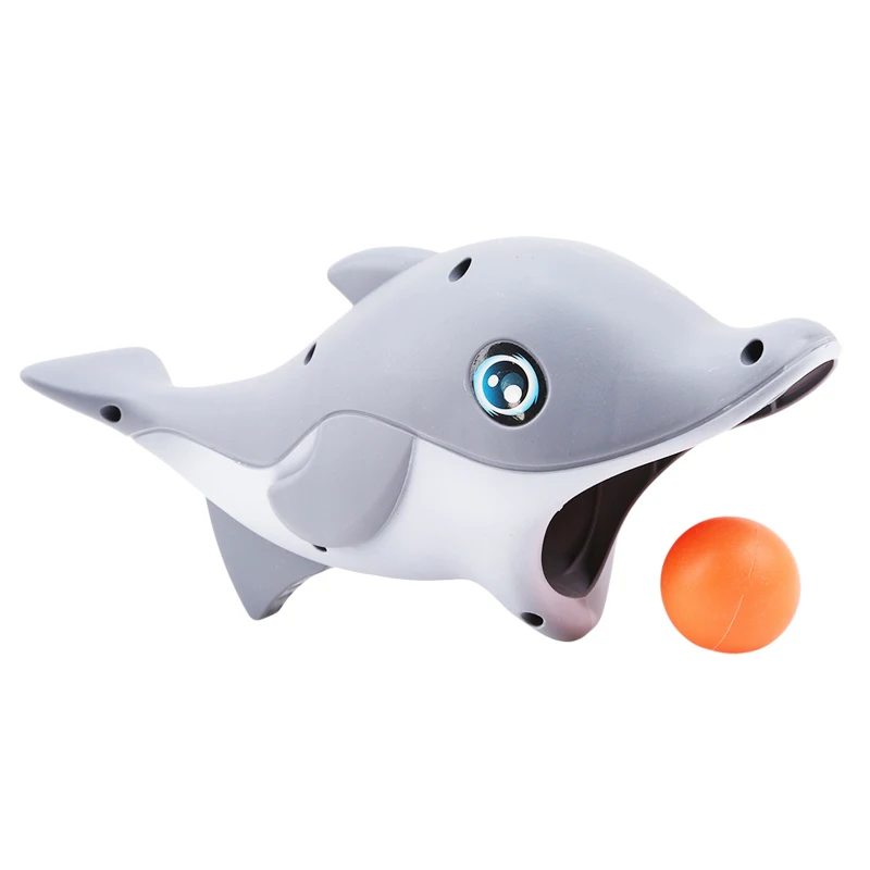 Мультфильм снаряд динозавр Акула дельфины катапульта мяч запуска включают в себя игрушки пинг-понг для детей игра забава
