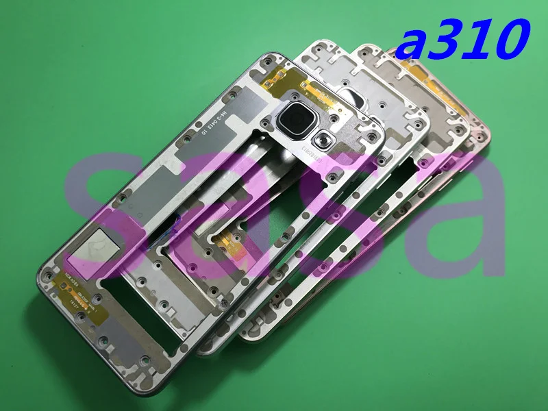 Со средней лицевой панелью для Samsung Galaxy A3 A3100 A310 A310F металлический ободок крышка средней части корпуса Корпус+ Инструменты