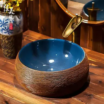

Factory Direct Selling Washbasin Ceramic Elliptical Ceramic Face Pot Platform with 100 Restoration Toilet Pots 1683