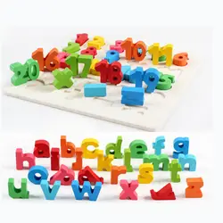 Дети Детские деревянные обучения цифровой и письмо развивающие игрушки головоломки Монтессори раннего обучения детей подарок на день