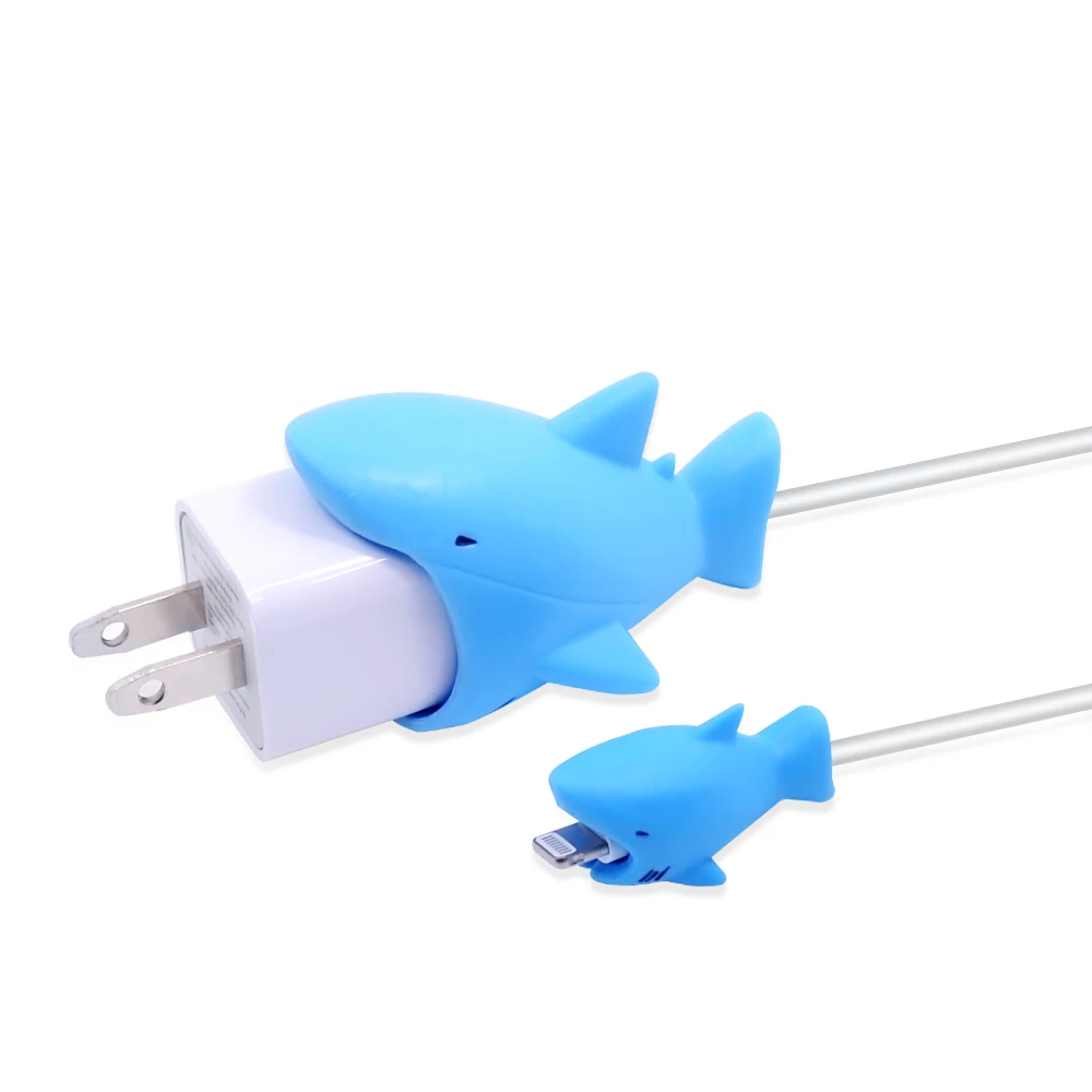 

CHIPAL Big Bite Animal Cable Protector for iPhone USB Data Cable Organizer Charger Winder Chompers Shark Panda Cartoon Bites