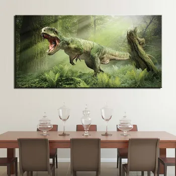 

Modern Canvas Painting 1 Pieces Animal dinosaur Posters Canvas Printings Wall Pictures for Living Room