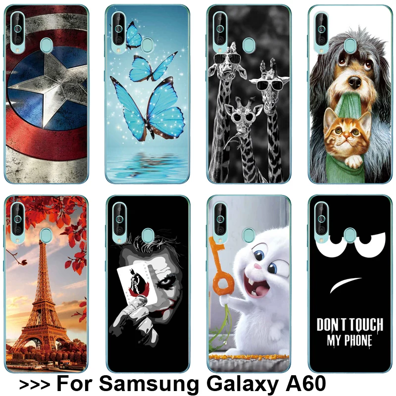 Для samsung A60 чехол для Galaxy Чехол Мягкий силиконовый 60 SM-A605F A605F a605 задняя |