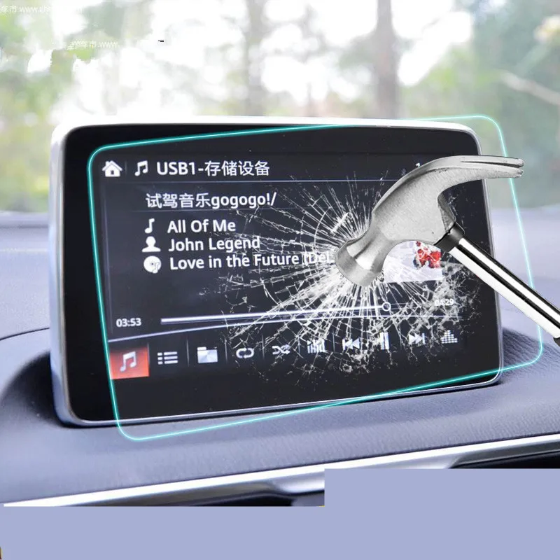 

Steel Navigation Screen Film For Mazda Axela 2017 Z2EA752