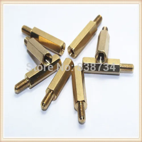 Низкая цена 50 шт. латунь m3 серии одной головы hex spacer/Шестигранная стойка/винтами M3