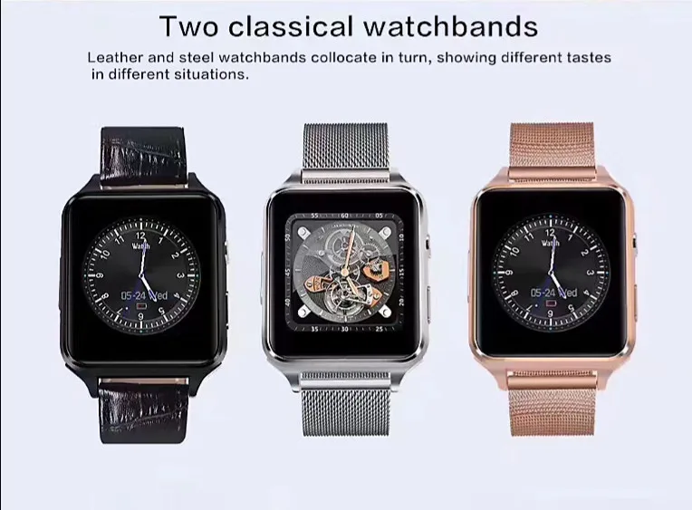 Новое поступление X6 Смарт-часы S8 с камерой сенсорный экран Поддержка SIM TF карта Bluetooth умные часы для iPhone Xiaomi Android телефон