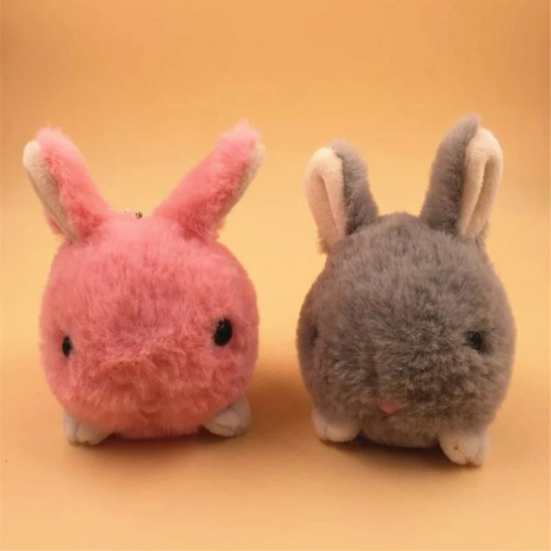 

Mini Realistic Cute Rabbit Plush Animals Toy Small Pendant For Kids Birthday Gift