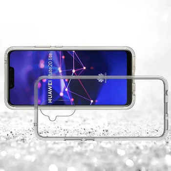 

30pcs/lot Anti-shock TPU PC Acrylic Clear Armor Hard Case For Huawei honor 20 pro Y5 2019