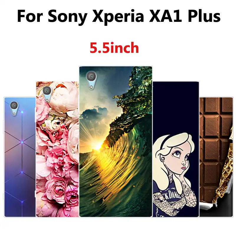 Чехол для Sony Xperia XA1 Plus Цветной силиконовый мягкий чехол накладка Dual Case G3412