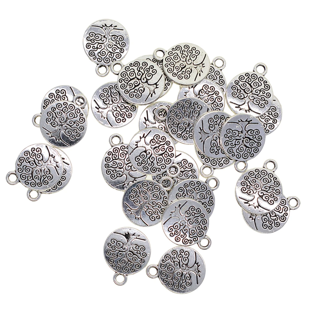 60 Pieces Tibetan Silver Color Filigree Om Yoga   Charms DIY Yoga Charms for Jewelry Making Accessories