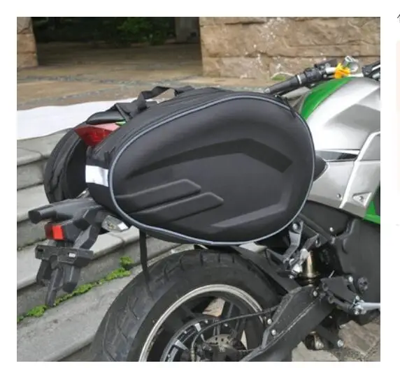 High Quality Waterproof Moto Tail Luggage Suitcase Saddle Bag Motorcycle Side Helmet Riding Travel Bags With Rain Cover