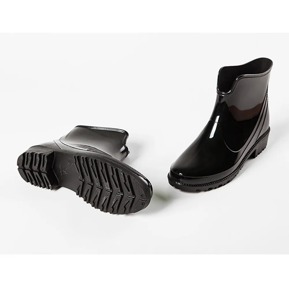 Леопардовые резиновые сапоги; короткие водонепроницаемые сапоги; непромокаемые сапоги; женские слипоны; ботинки «Челси»; уличные Нескользящие теплые зимние ботинки для пеших прогулок