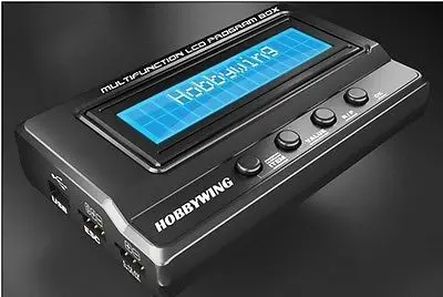 Pаспродажа Hobbywing многофункциональная lcd программирующая коробка интегрированная w font b USB b font адаптер вольтметр 3 1 для эруна и EZRUN серии автомобиля ESC