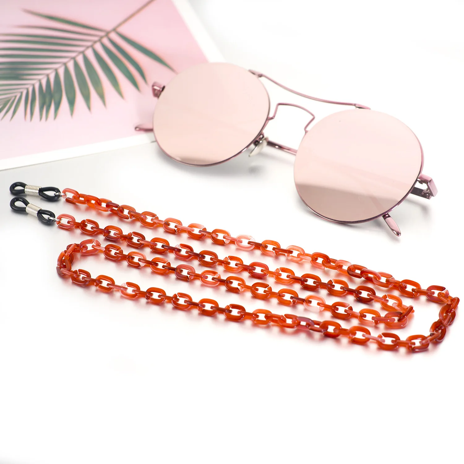 

Irregular Resin Leopard Link Chain Eyeglasses Chains Reading Glasses Sunglasses Strap Cord Holder Neck Head Band Accessories
