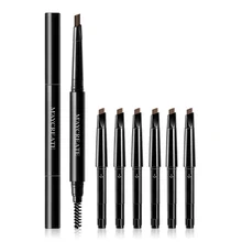 Водостойкий карандаш для бровей 1 карандаш 6 Набор сменных стержней долговечные натуральные Двойные головки карандаши для бровей@ ME88