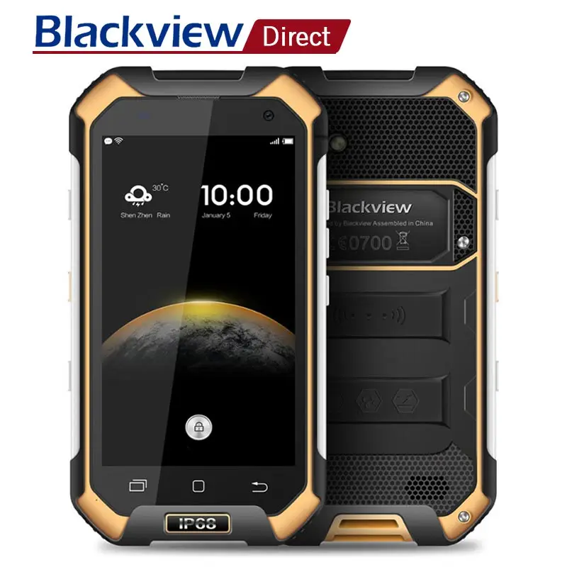 Blackview BV6000 IP68 Водонепроницаемый мобильных телефонов 4G LTE 4 7 'MT6755 Octa Core Android 6 0 3g + 32