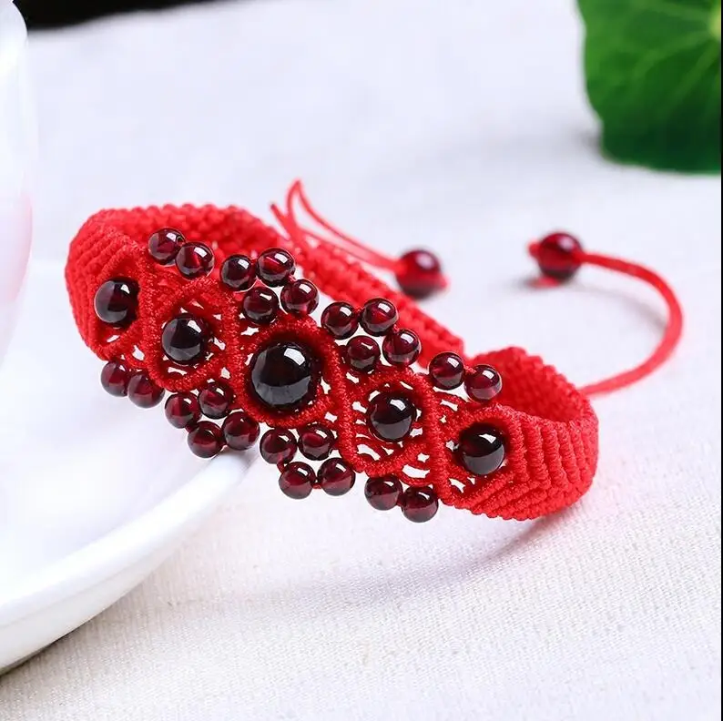 XUEYUN 2017 hand woven Red Rope Bracelet Chinese knot Red
