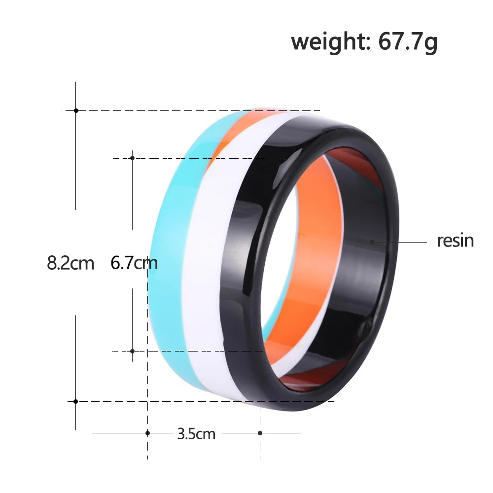 Vintage Acrylic Cuff Fashion Bracelets Bangles for Women 2018 Statement New Colorful Resin Simple Bracelet Charm Party Jewelry (2)