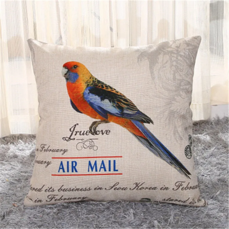 Modern Parrot Sofa Throw Pillowcase Color Changing Reversible Pillow Case Pillow Cover Sequin Cushion Cover Drop shipping MA22