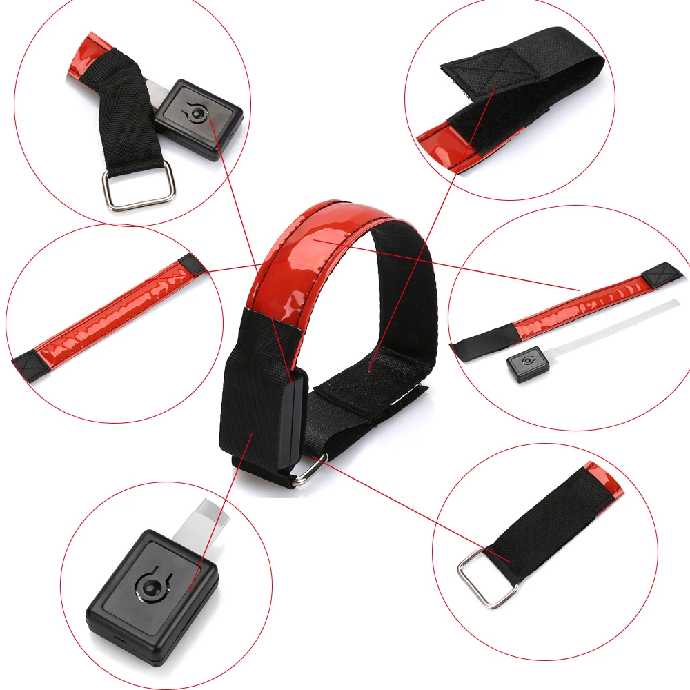 Clearance Riding Bike Bicycle Light Glowing Band Portable Wristband Outdoor Sports Night Running Light Safety Jogging Led Arm Leg Warning 7