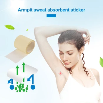 

1Roll to Prevent Sweat Pad Transparent Disposable Underarm Antiperspirant Stick Antiperspirant Keep Dry Stick Axilas Anti Sudor