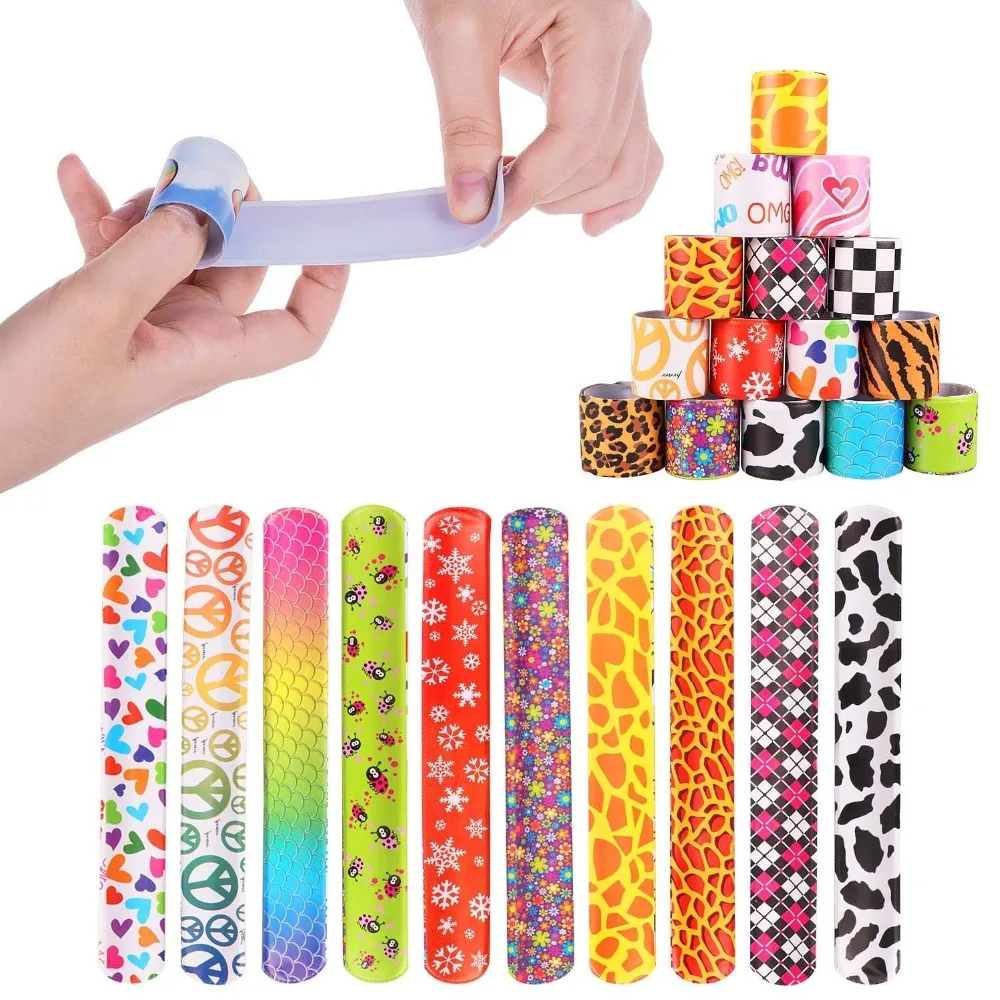 Funny-Slap-Bracelets-Ruler-Toy-Buy-Five-Get-One-Free-Colorful-Wrist-Strap-Wristband-for-Kids