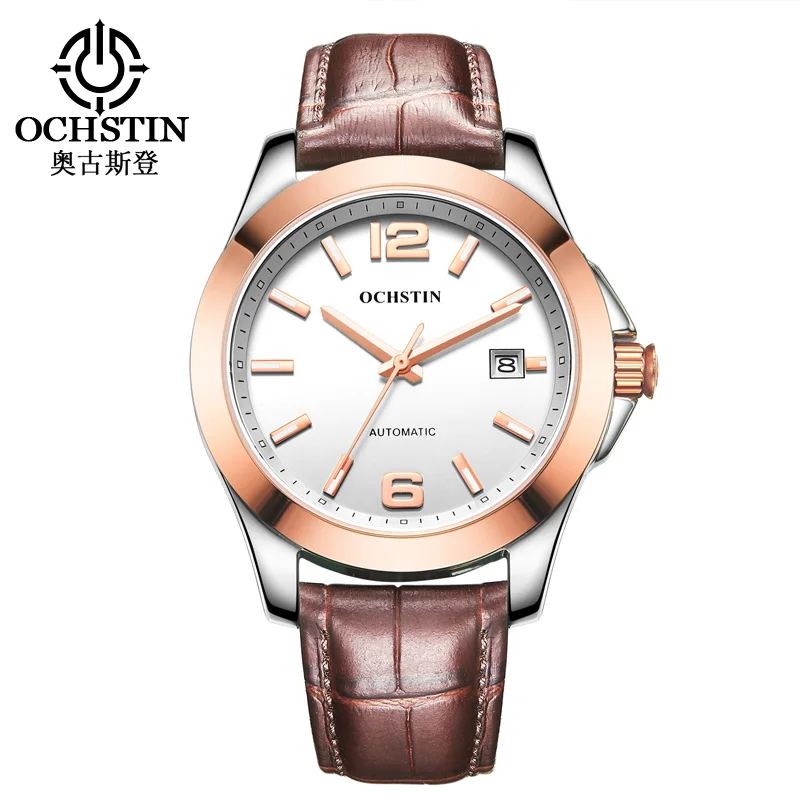 

OCHSTIN Brand Luxury Sport Watch Mens Automatic Simple Mechanical Watches Men's Wristwatch Stainless Steel Relogio Masculino