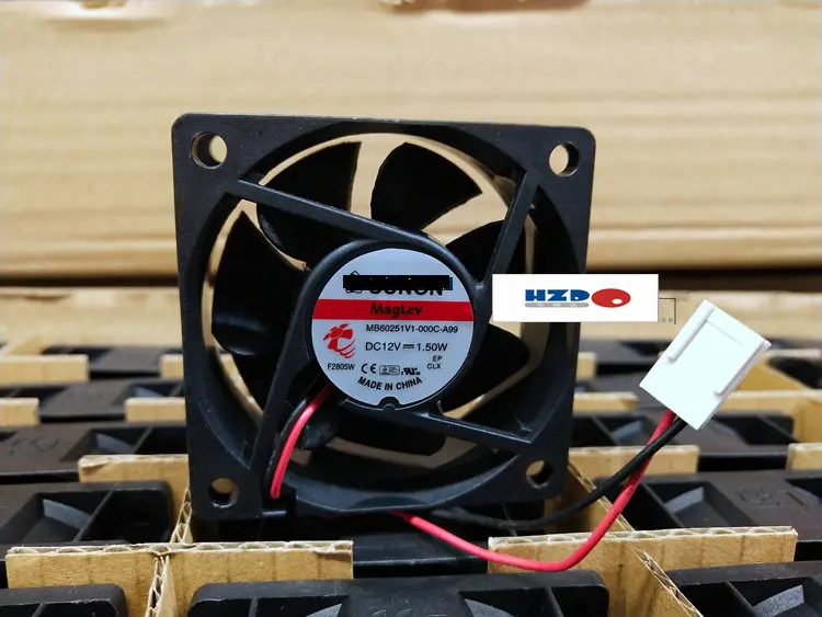 

MB60251V1-000C-A99 6025 12V 1.5W COOLING FAN 60*60*25MM 2WIRE