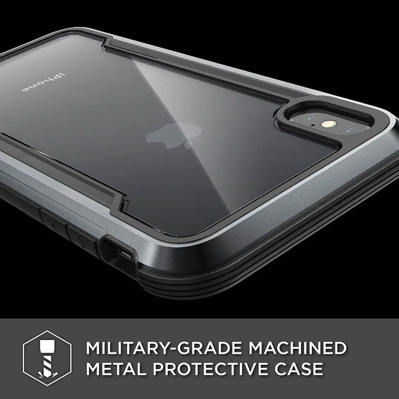 X-Doria Defense DropShield чехол для телефона для iPhone XR XS Max военный класс дропшиппинг протестированный чехол для iPhone X XS Max Алюминиевый Чехол