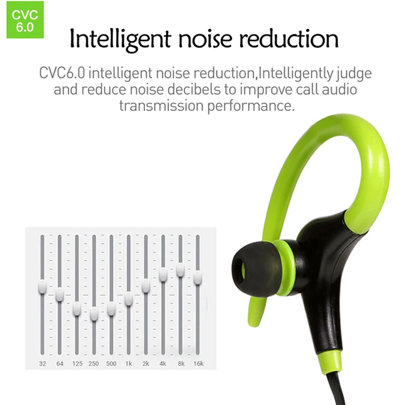 New Sport Bluetooth Earphone Wireless Noise Reduction With Mic Headphones Nackband Headset For iPhone Samsung Xiaomi Android  (9)