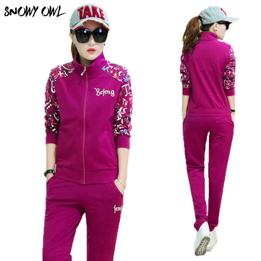 2018 New woman sport suit long sleeved 3 piece suits fitness running suits sweater, sportswear