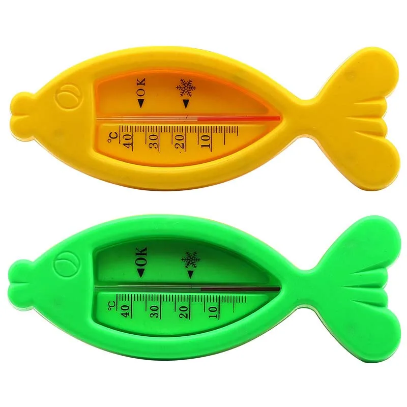 2Pcs Water Thermometers Baby Bath Tub Water Sensor Thermometer Baby Bath Accessory 15cm Fish Bear Shape