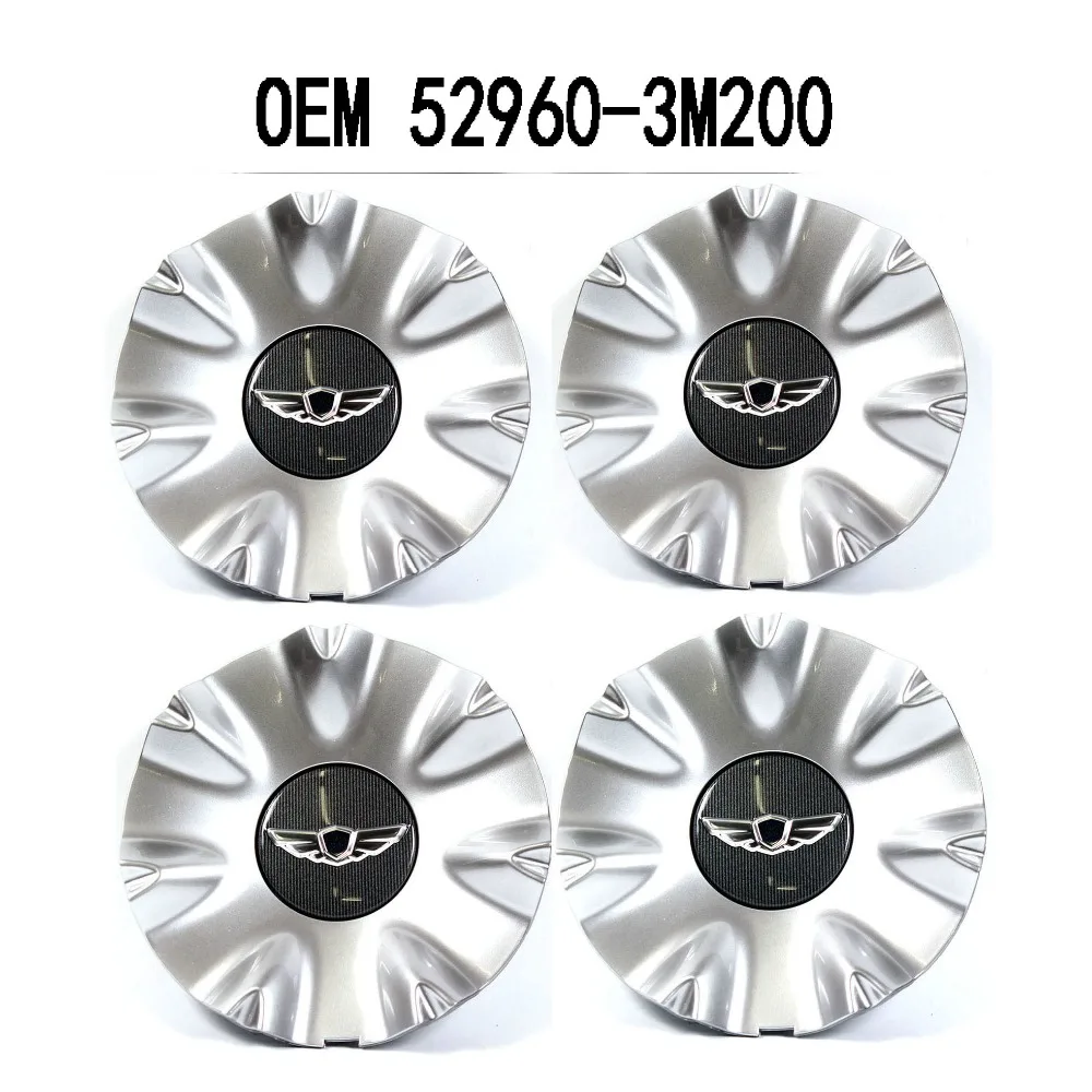 

Genuine Wheel Center Hub Cap 4PCS For Hyundai 2009-2014 Genesis 4.6L V6 3.8 V8 4.6 5.0 OEM 529603M200 52960-3M200 52960 3M200