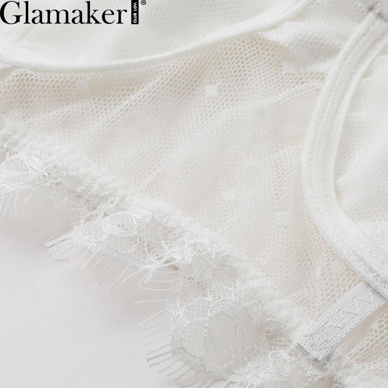 Glamaker кружевной черный прозрачный сетчатый интимный женский сексуальный