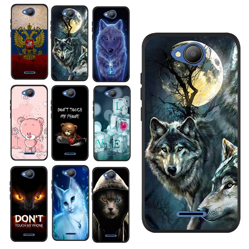Чехол для BQ 4501G Wolf с мультяшным животным чехол телефона легкий мягкий