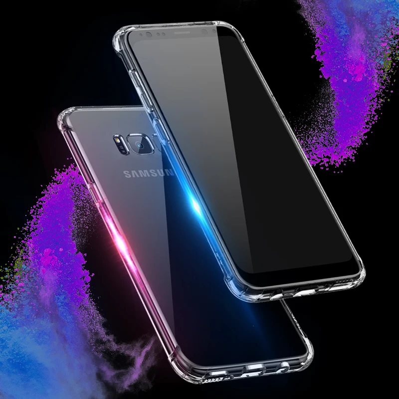 Противоударный чехол для Samsung Galaxy S10 Lite S9 S8 Plus воздушная сумка из мягкого ТПУ Note 8 A8S