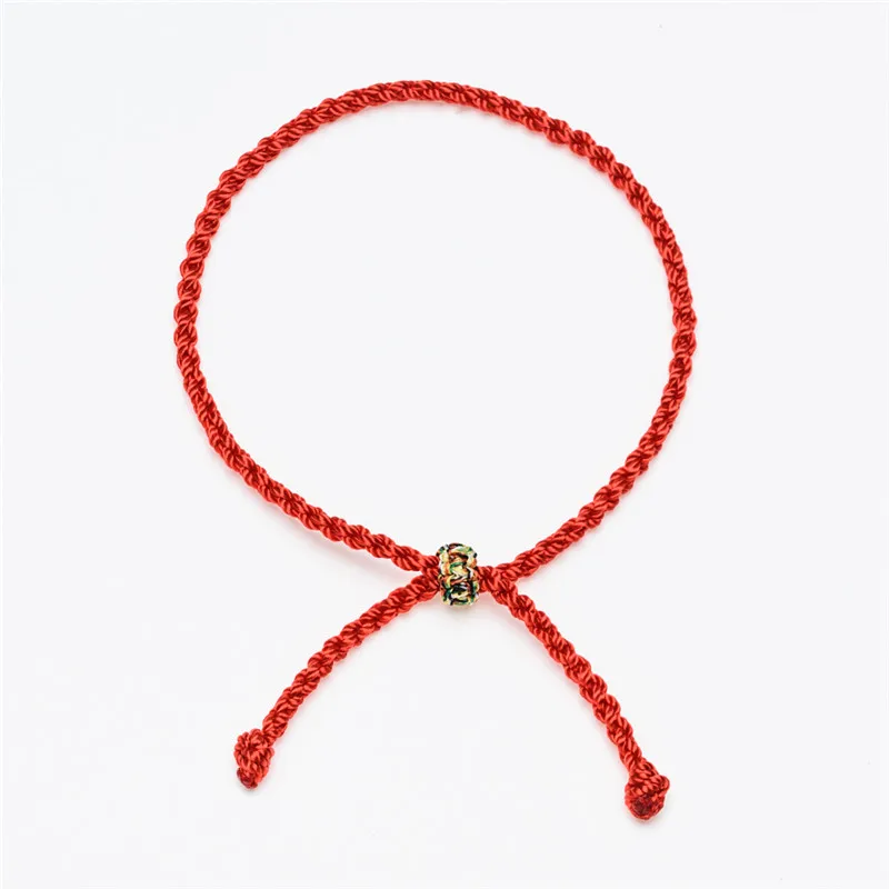 

New Women Men Tibetan Buddhist Lucky Tibetan Bracelets Simple Adjustable Handmade Weave Braided Red Rope Thread Lovers Bracelet