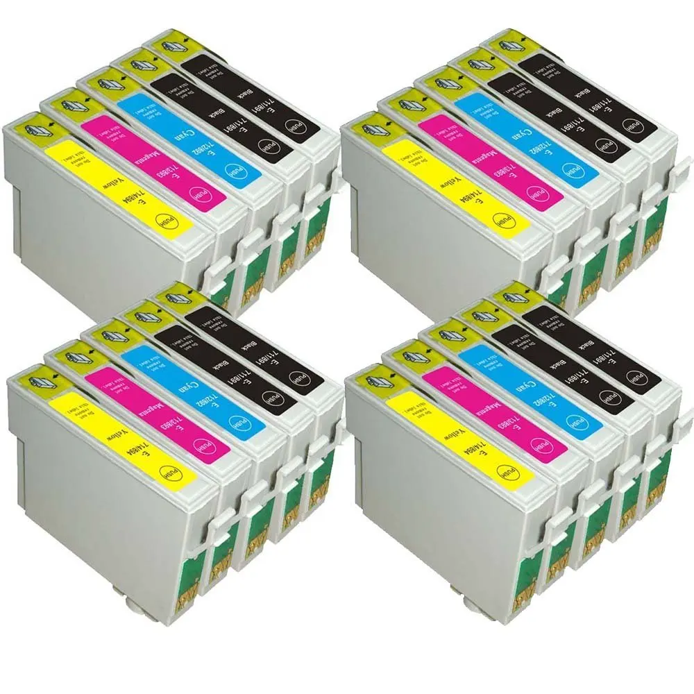 20x совместимый чернильный картридж T0715 для Epson SX215 SX515W BX300f SX415 SX218 SX115 SX400 SX105 D120 D78 D92
