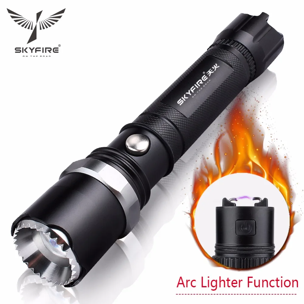 Светодиодный фонарик Arc Lighter с самозащитой Head и Zoomable Beam Included Аккумуляторная