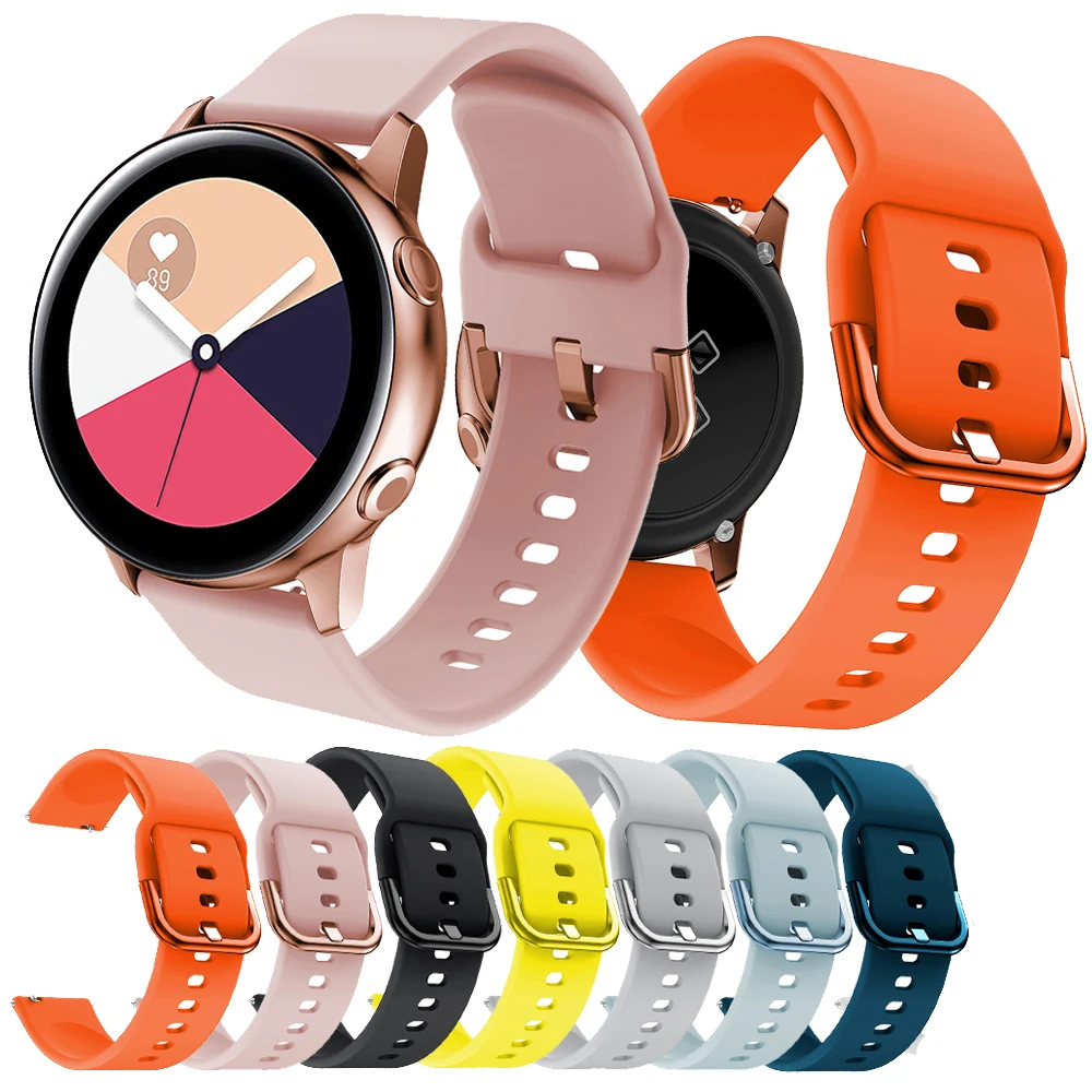 

Silicone Watch Strap for Samsung Galaxy Active Galaxy 42mm Band for Samsung Galaxy Watch Active 20mm S2 Band Sport Huami 20mm