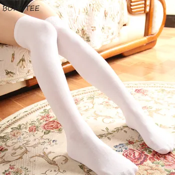 

Stockings Women Solid High Quality All-match Korean Style Simple Daily Womens Trendy High-elasticity Ladies Comfortable Chic