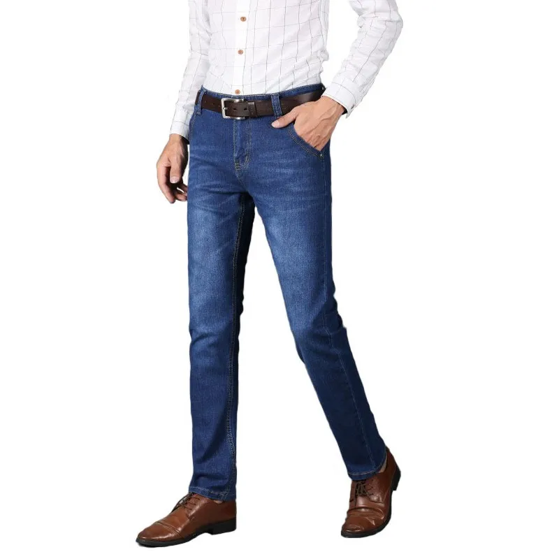 2018 Fashion New Men's Slim Stretch Jeans Fashion Business Classic Style Skinny Jeans Male Personal Denim Pants Trousers 