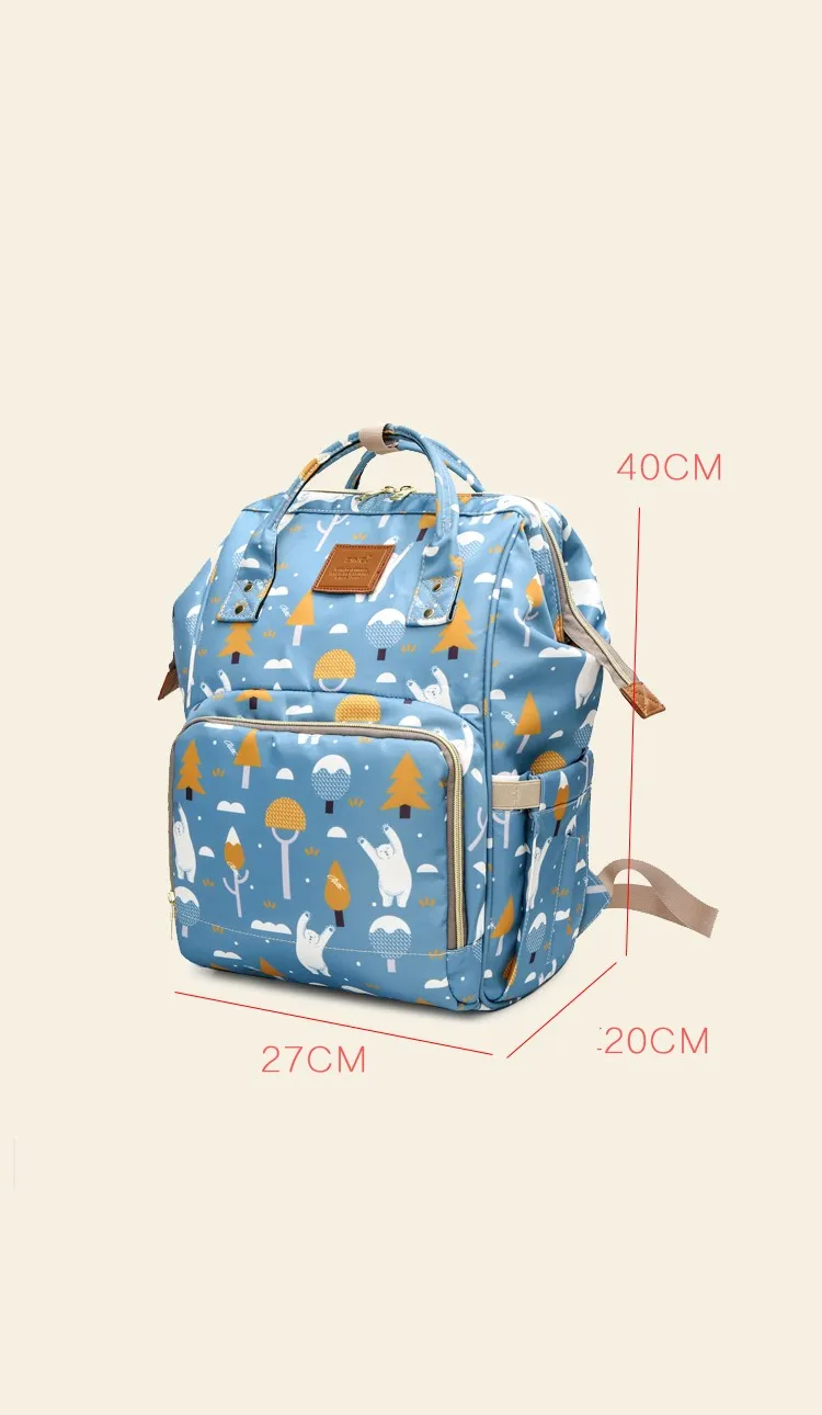Мама пеленки мешок большой Ёмкость детские пеленки мешок дизайнер кормящих сумка мода путешествия рюкзак уход за ребенком сумка для мамы